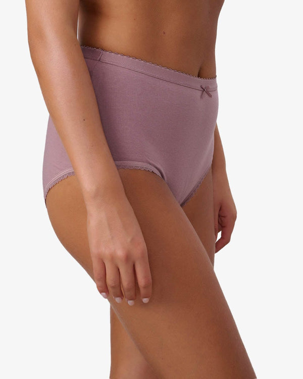 תחתון כותנה מקסי - SMOKED PURPLE – תמונה 2