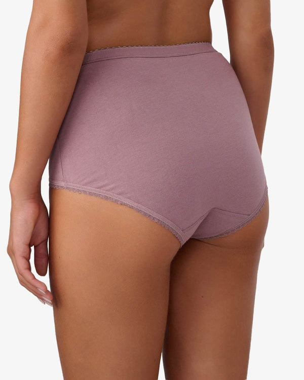 תחתון כותנה מקסי - SMOKED PURPLE – תמונה 3