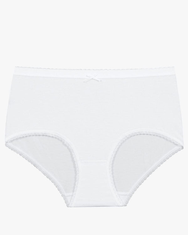 תחתון כותנה מקסי - WHITE – תמונה 4