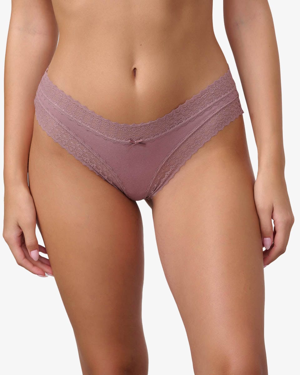 תחתון כותנה צ'יקי - SMOKED PURPLE – תמונה 1