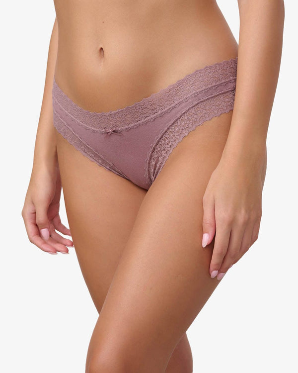 תחתון כותנה צ'יקי - SMOKED PURPLE – תמונה 2