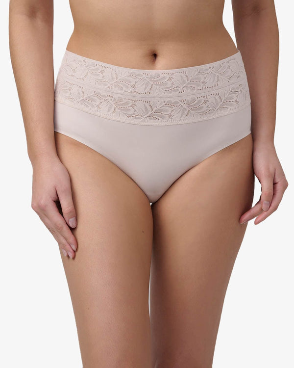 תחתוני מידי Invisible בשילוב תחרה - POWDER – תמונה 1