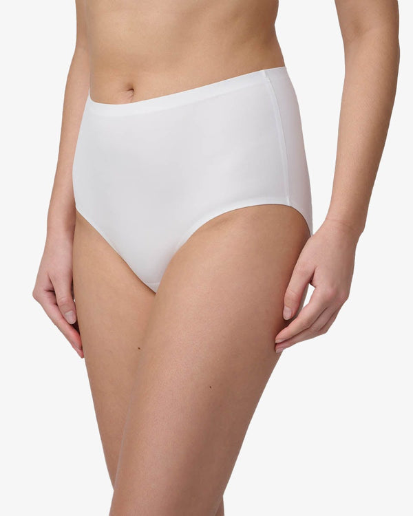 תחתוני מקסי Invisible בגזרה גבוהה - LIGHT IVORY – תמונה 2