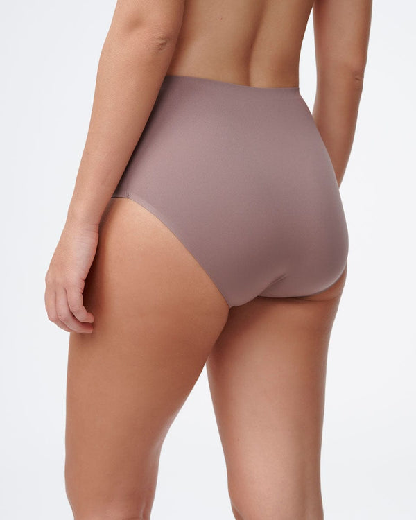 תחתוני מקסי Invisible בגזרה גבוהה - SMOKED BROWN – תמונה 3