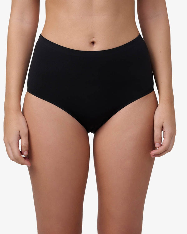 תחתוני מקסי Invisible בגזרה גבוהה - BLACK – תמונה 1