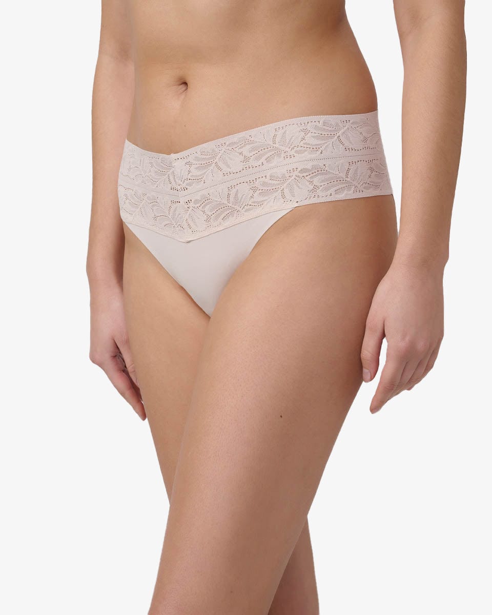 תחתוני ביקיני Invisible בשילוב תחרה - POWDER – תמונה 2