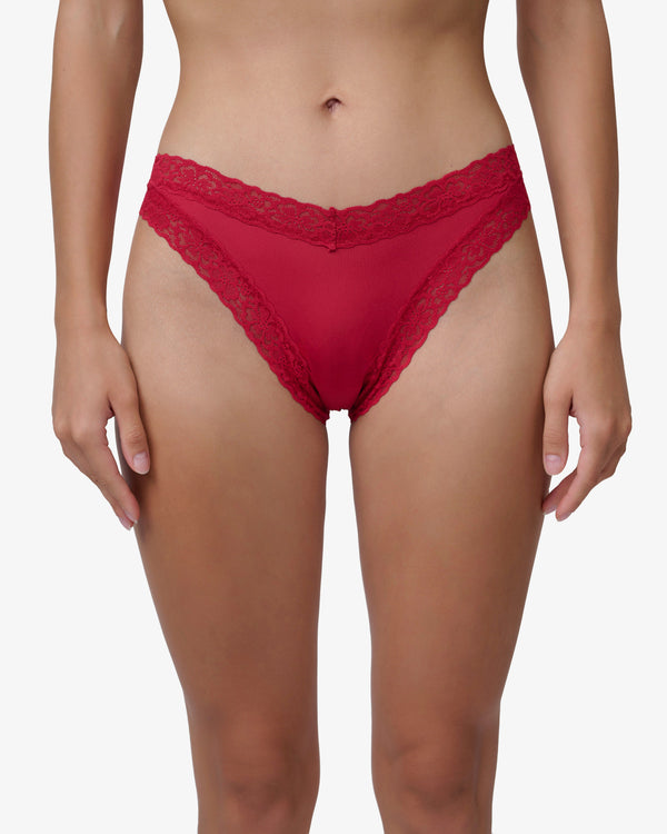 תחתון  מיקרופייבר ברזילאי - RUBY RED – תמונה 1