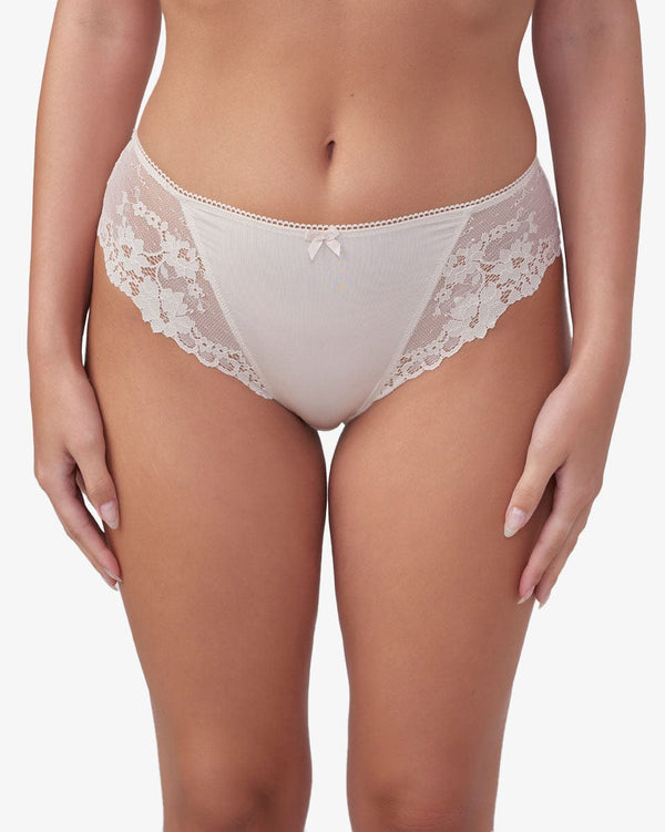 תחתון מיקרופייבר ביקיני  בשילוב תחרה - NATURAL – תמונה 1