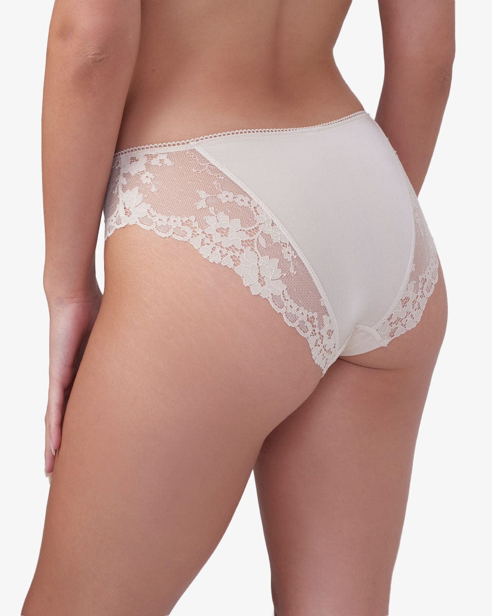 תחתון מיקרופייבר ביקיני  בשילוב תחרה - NATURAL – תמונה 3