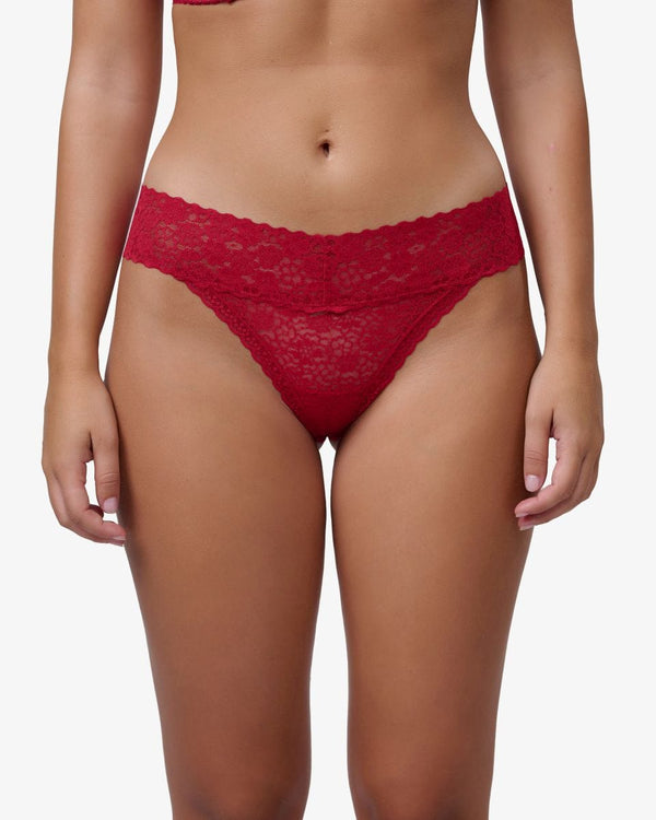 תחתון  תחרה חוטיני - RUBY RED – תמונה 1