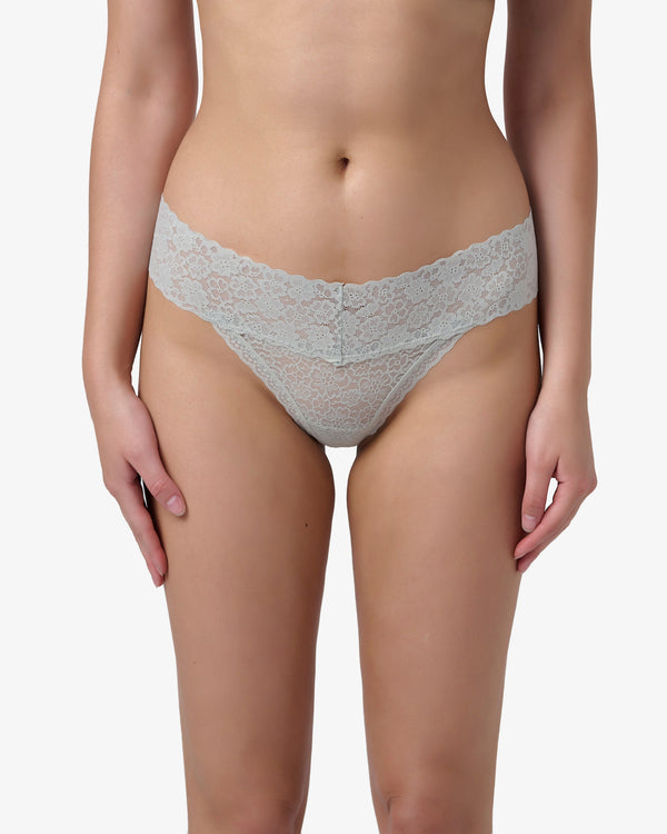 תחתון  תחרה חוטיני - PALE AQUA – תמונה 1