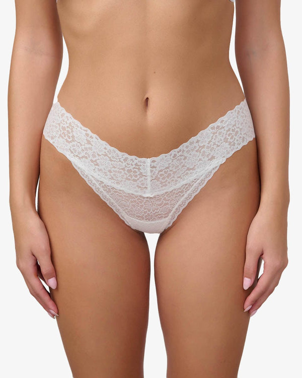 תחתון  תחרה חוטיני - IVORY – תמונה 1