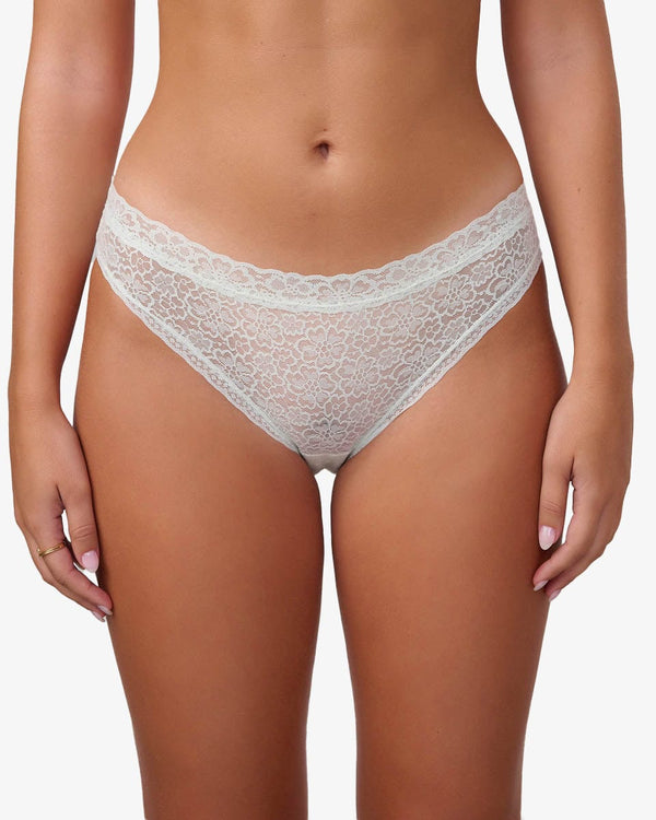 תחתון  תחרה ביקיני - SMOKED GREEN – תמונה 1