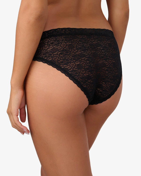 תחתון  תחרה ביקיני - BLACK – תמונה 3