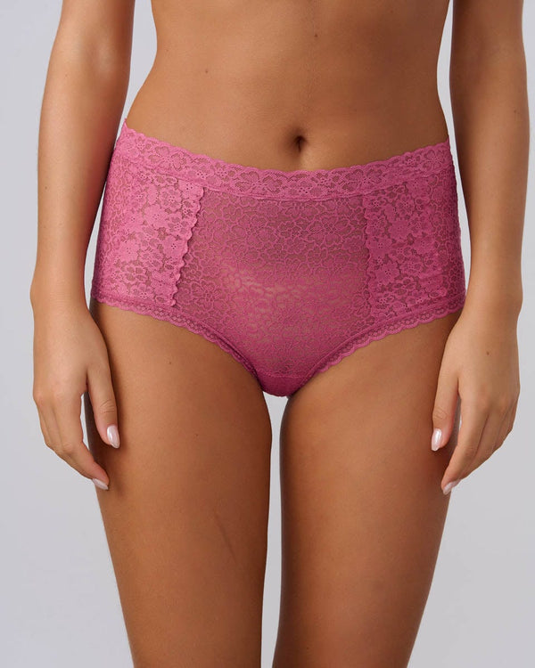 תחתון  תחרה מקסי - Fuchsia – תמונה 1