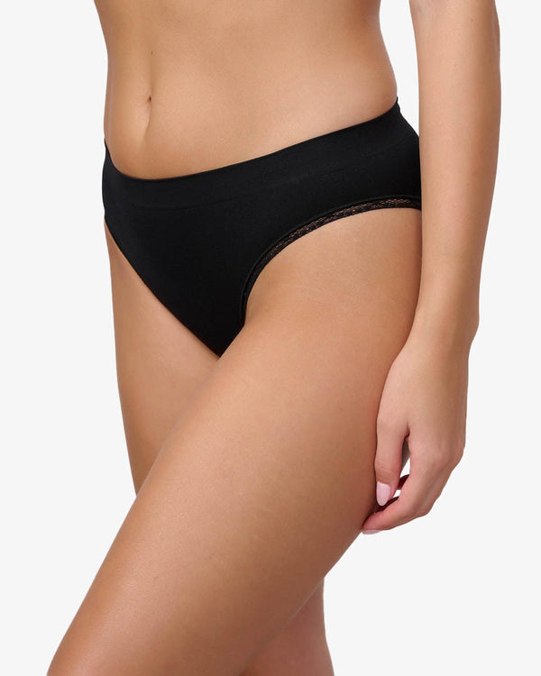 תחתון סימלס ביקיני - BLACK – תמונה 2
