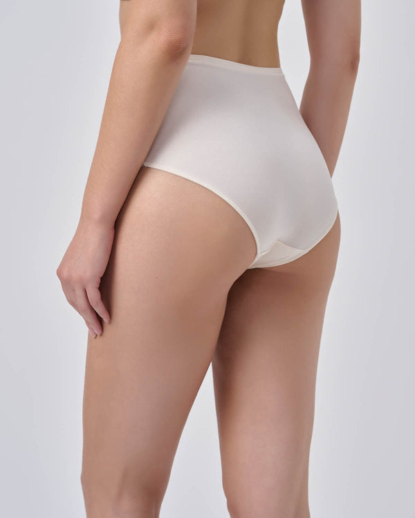 תחתון מידי מיקרו  משולב תחרה - IVORY – תמונה 3