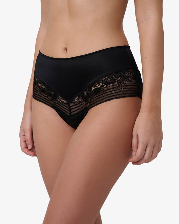 תחתון מידי מיקרו  סרט תחרה ישר - BLACK – תמונה 2