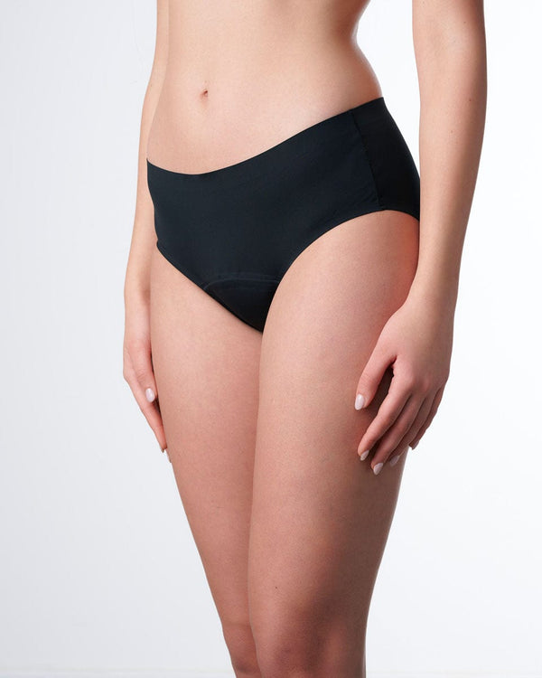 תחתון מחזור מידי מיקרופייבר ספיגה גבוהה - BLACK – תמונה 2