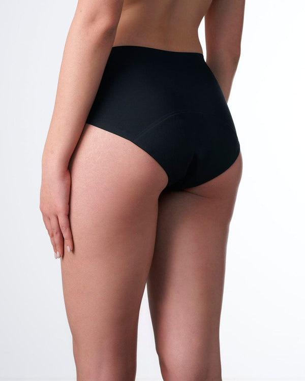 תחתון מחזור מידי מיקרופייבר ספיגה גבוהה - BLACK – תמונה 3