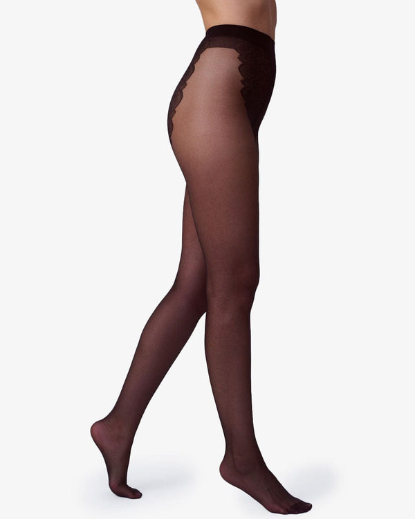 גרבון עם תחתון תחרה