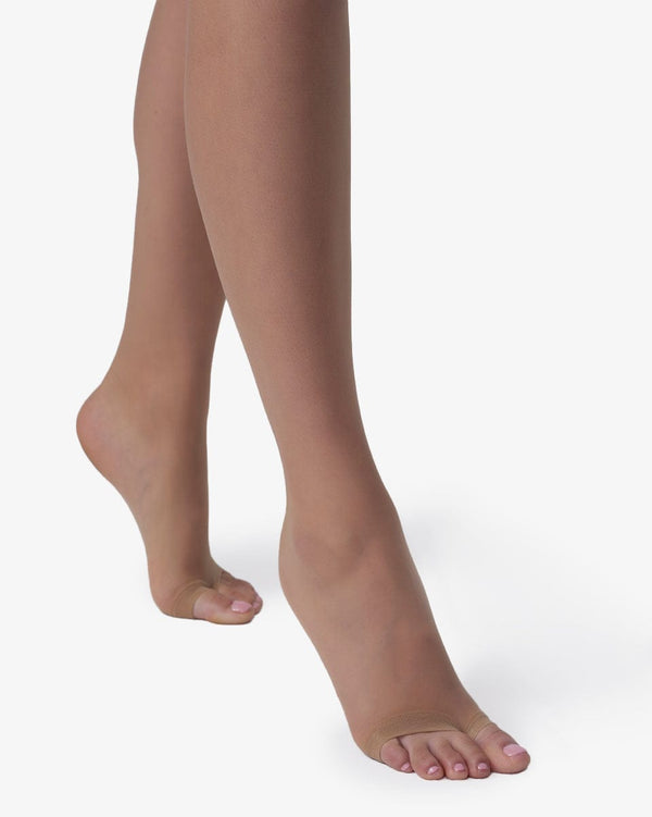 גרבון קלאסי שקוף וקיצי עם אצבעות חשופות