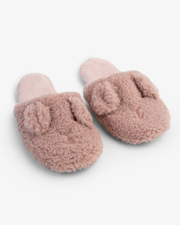 נעלי בית כבשה בוקלה - PINK