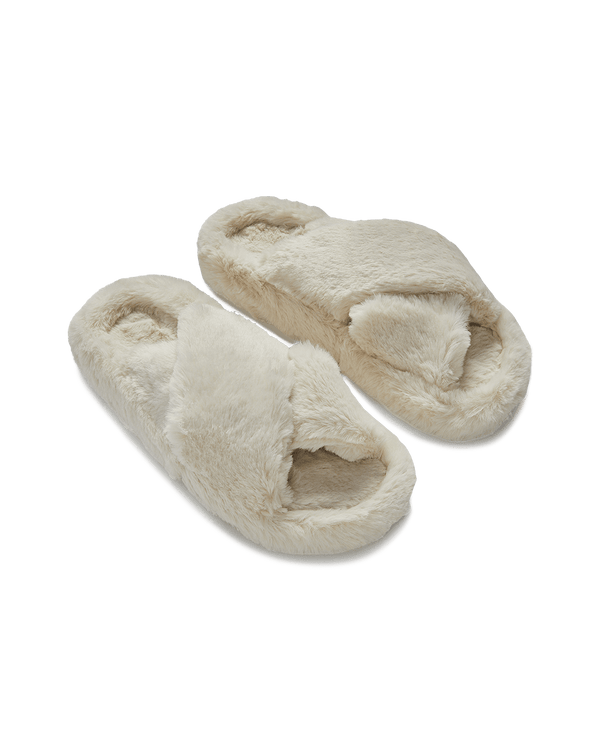 נעל בית בגזרת כפכף ורצועות איקס מפרווה עשירה