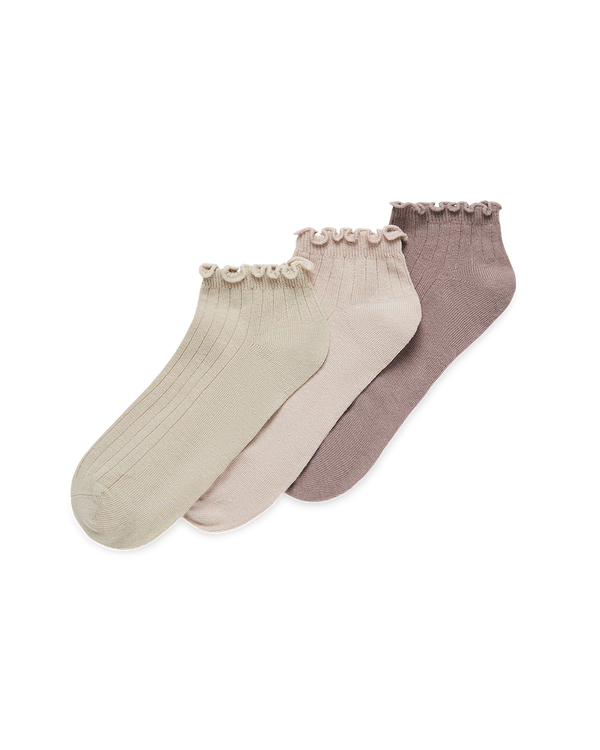 מארז 3  זוגות קרסוליות   וסיומת תלתל