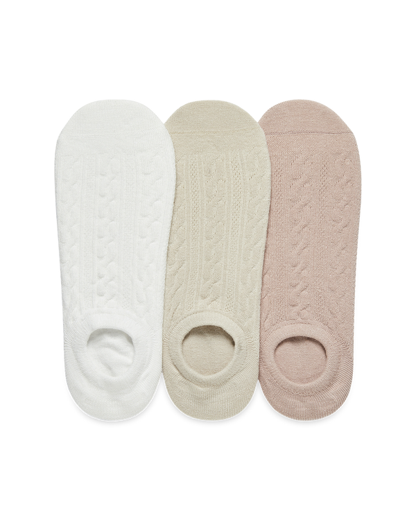 מארז 3 זוגות עקביות צמות ללא תפר