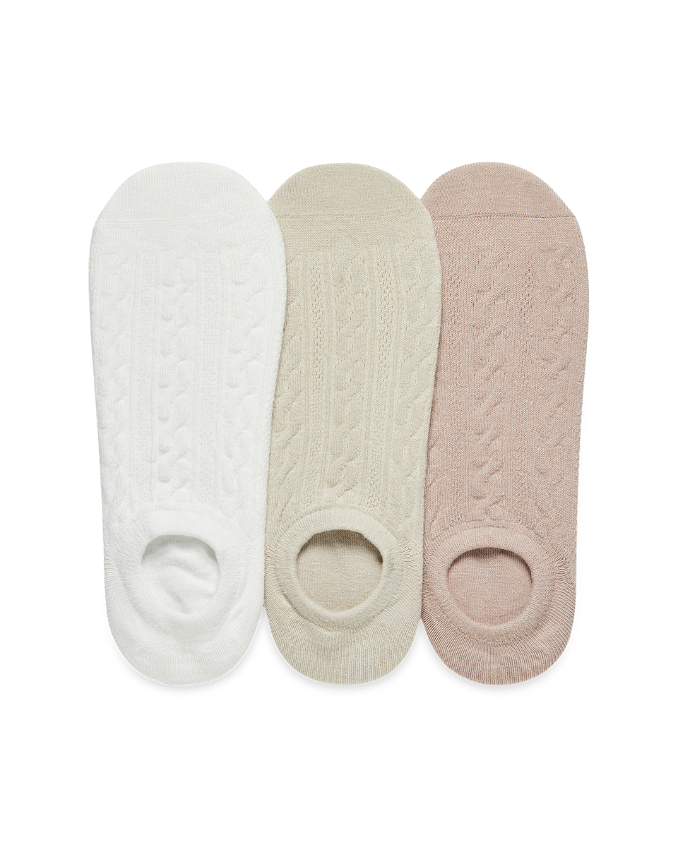 מארז 3 זוגות עקביות צמות ללא תפר