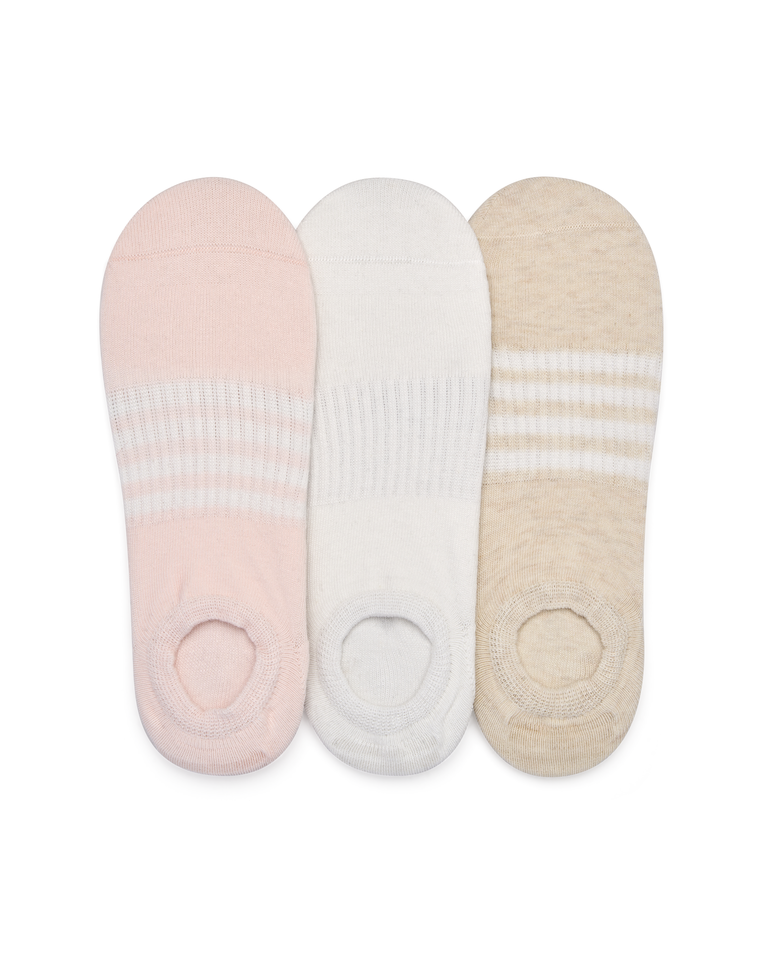 3 זוגות עקביות סגורות עם פסי רוחב ללא תפר - MIX