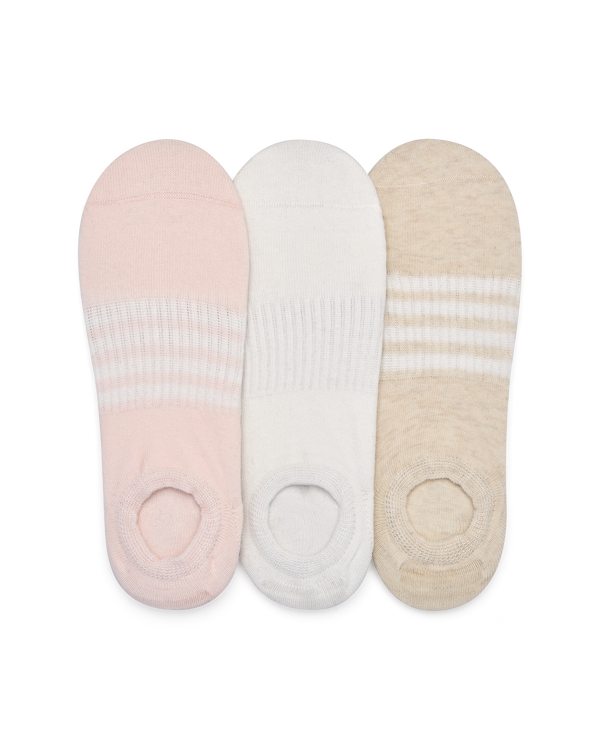 3 זוגות עקביות סגורות עם פסי רוחב ללא תפר - MIX