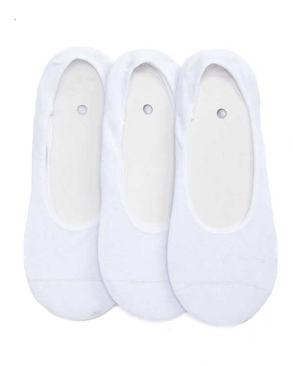 מארז  3 זוגות  עקביות ללא תפר - WHITE – תמונה 2