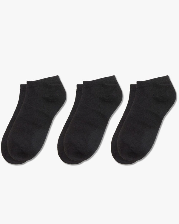 מארז 3  זוגות קרסוליות ללא תפר - BLACK – תמונה 1