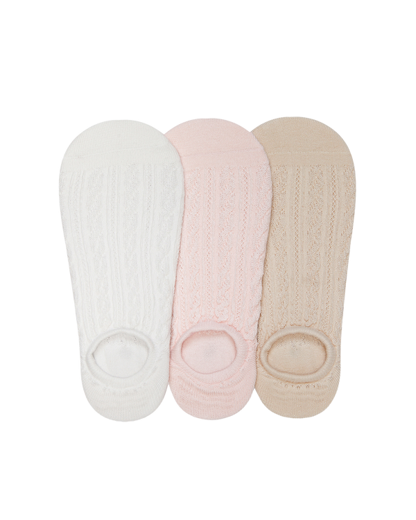 מארז 3 זוגות עקביות צמות ללא תפר - MIX