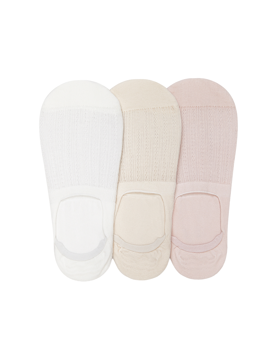 מארז 3 זוגות עקביות ג'קארד פוינטל ללא תפר - MIX