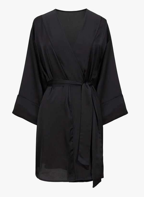 חלוק סאטן - BLACK – תמונה 2