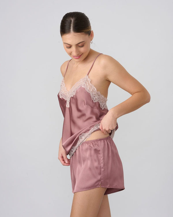 בייבי דול סאטן בשילוב תחרה - DESERT ROSE – תמונה 3