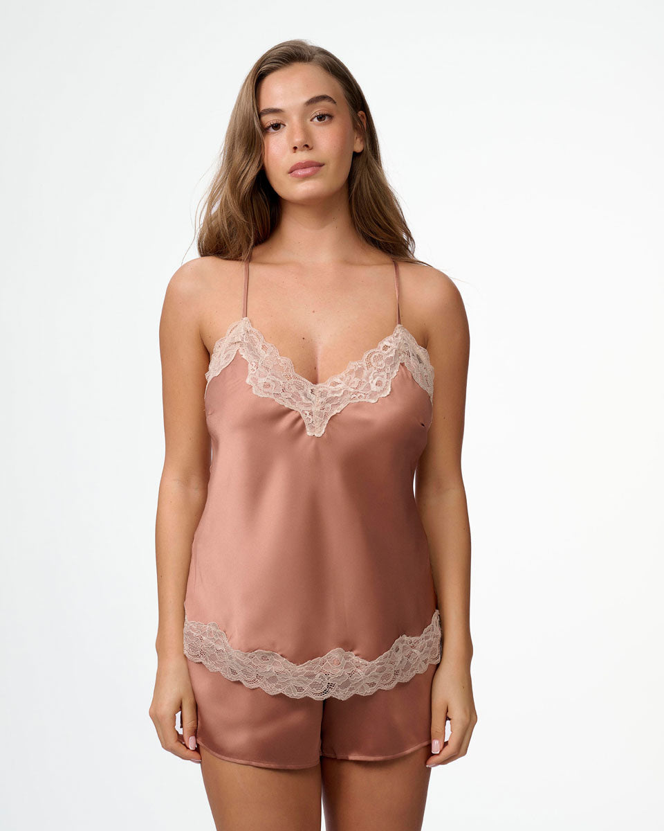 בייבידול סאטן בשילוב תחרה