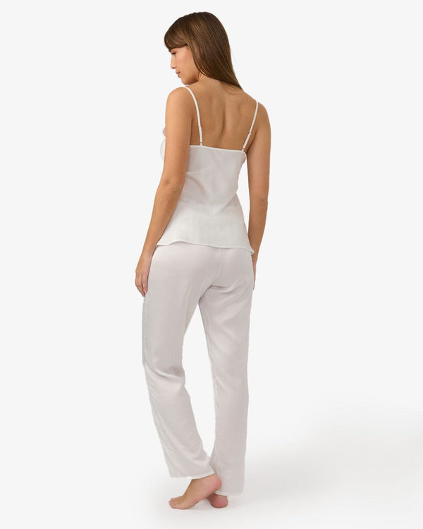 סט התארגנות לכלה 3 חלקים סאטן - IVORY – תמונה 3