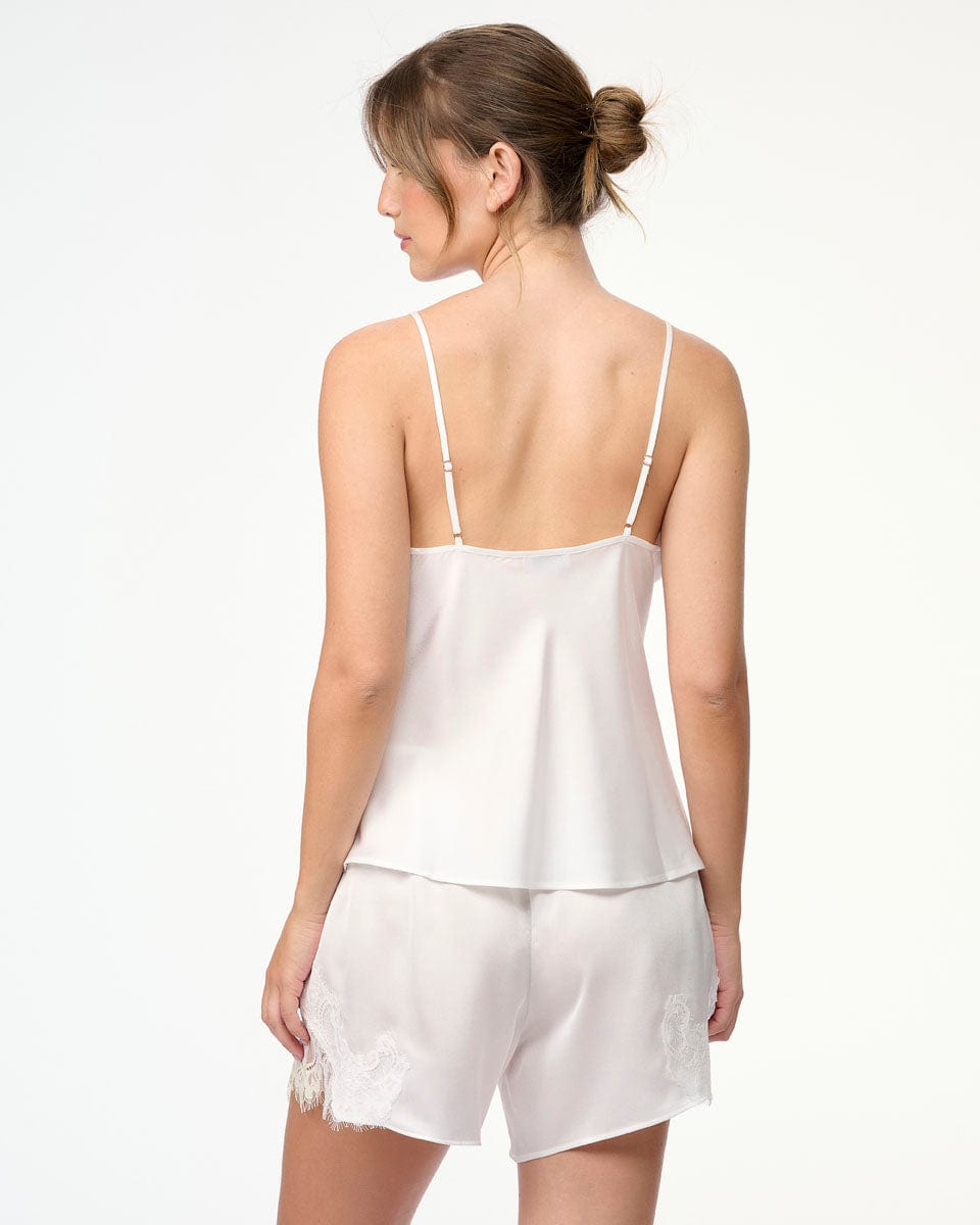 סט בייבי דול סאטן בשילוב תחרה עשירה - IVORY – תמונה 3