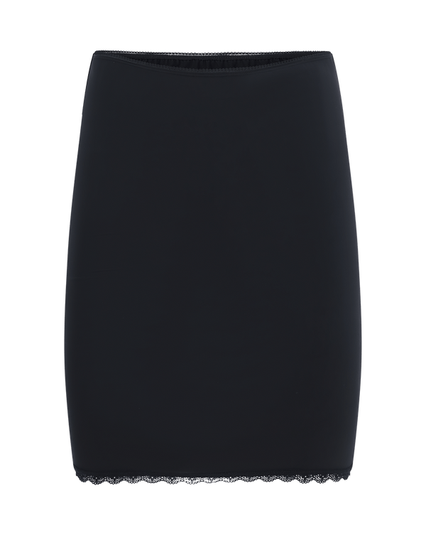 חצאית  תחתית מיקרופייבר - BLACK – תמונה 4