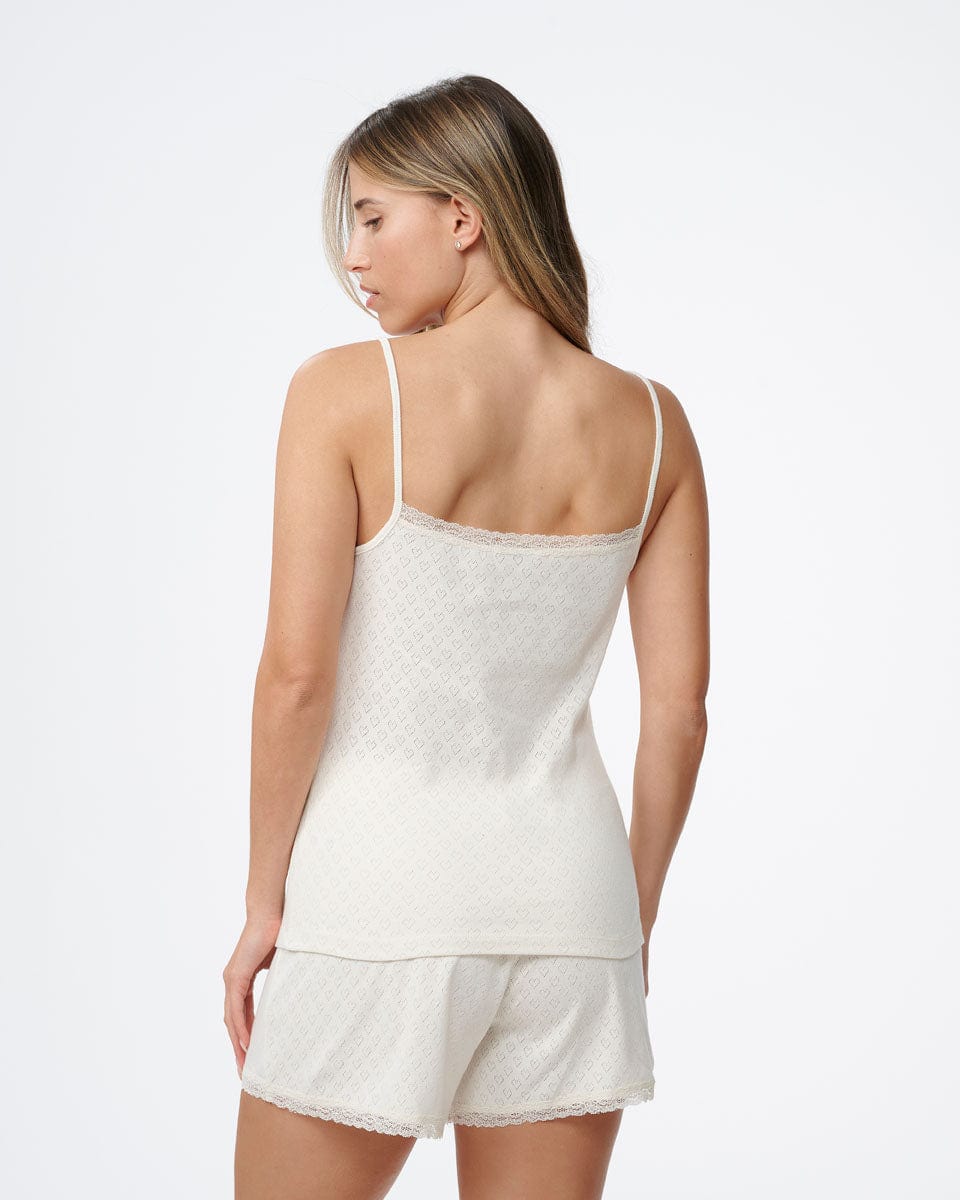 סט בייב דול פויטנל לבבות 2 חלקים גופייה ומכנסון - OATMEAL – תמונה 3