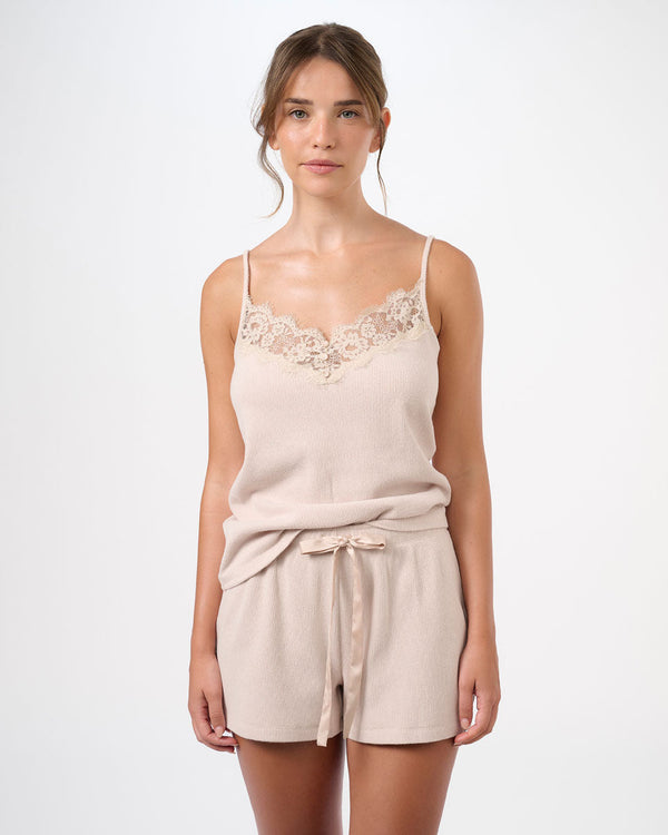 סט בייב דול פיקה בשילוב תחרה  2 חלקים גופייה ומכנסון