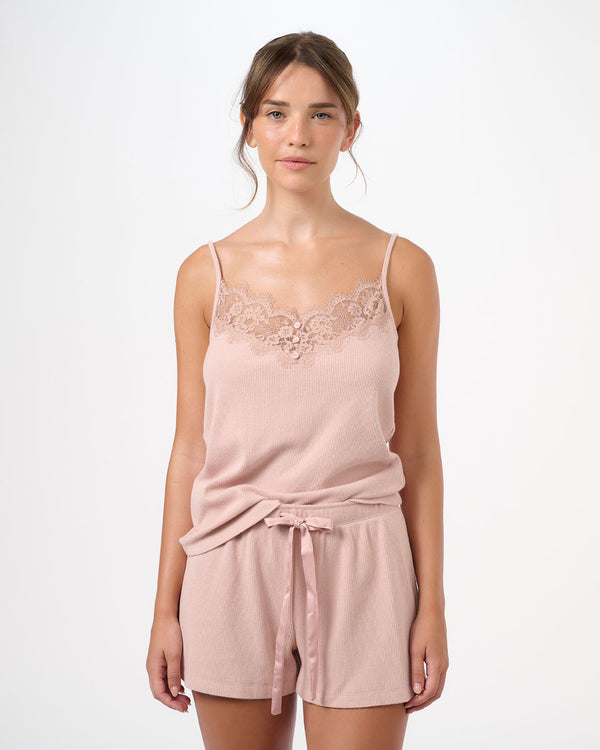 סט בייב דול פיקה בשילוב תחרה  2 חלקים גופייה ומכנסון