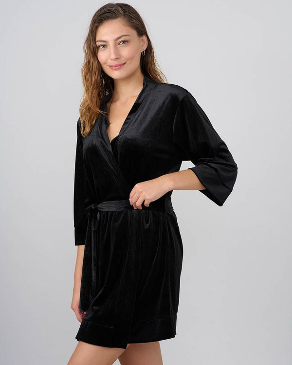 חלוק קטיפה - BLACK