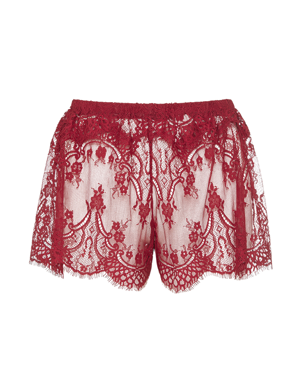 סט בייבי דול תחרה אולאובר עשירה - RUBY RED