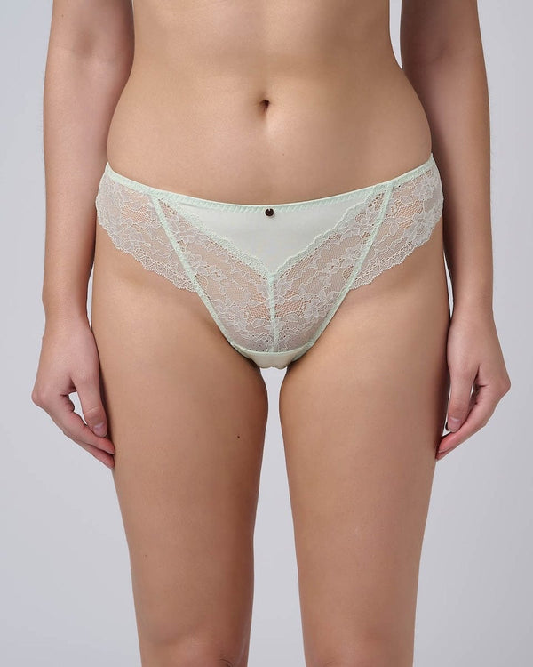 תחתון ברזילאי מתחרה ומיקרופייבר - LIGHT AQUA – תמונה 5