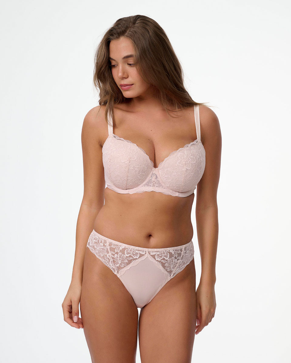 תחתון ביקיני מתחרה פרחונית בשילוב מיקרו